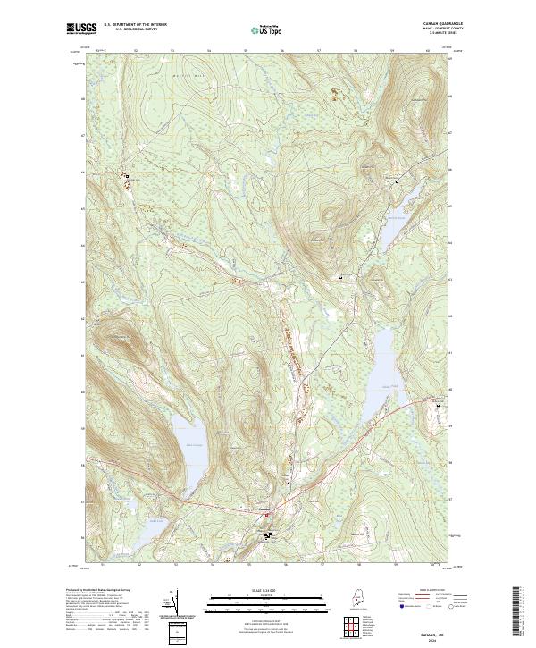 Canaan, ME — USGS 7.5-minute topo (2024)