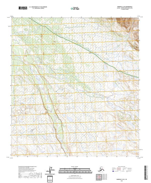 Nabesna C-6 SE, AK — USGS 7.5-minute topo (2023)