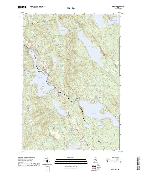 Green Lake, ME — USGS 7.5-minute topo (2024)