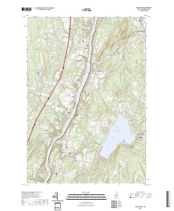 Vassalboro, ME — USGS 7.5-minute topo (2024)
