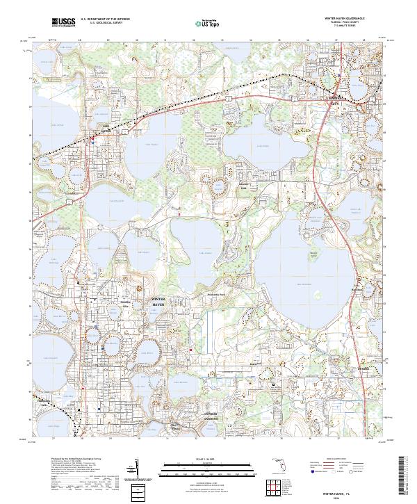 Winter Haven, FL — USGS 7.5-minute topo (2024)