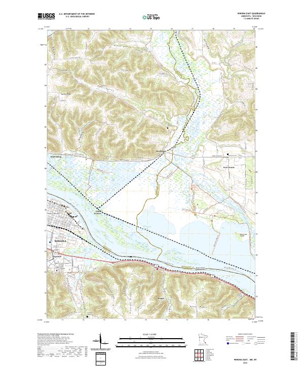 Winona East, MN-WI — USGS 7.5-minute topo (2022)