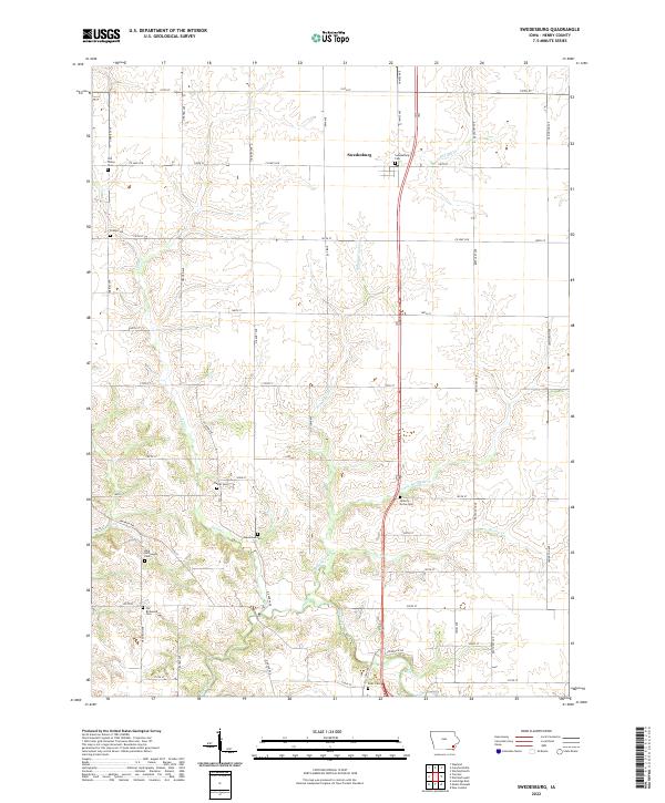 Swedesburg, IA — USGS 7.5-minute topo (2022)