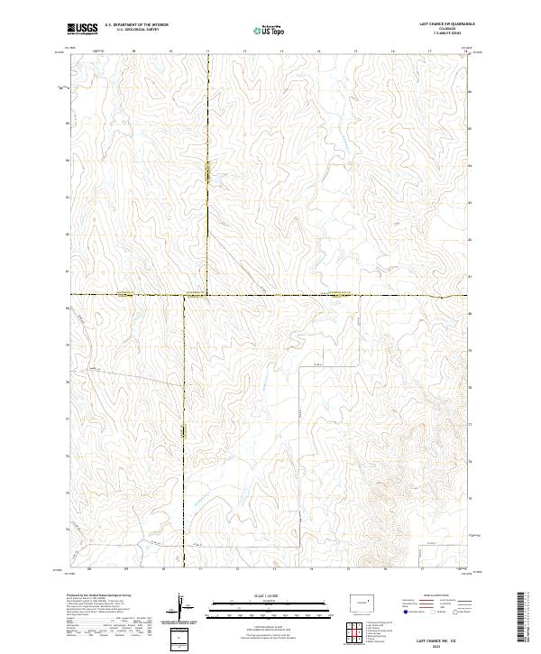Last Chance SW, CO — USGS 7.5-minute topo (2022)