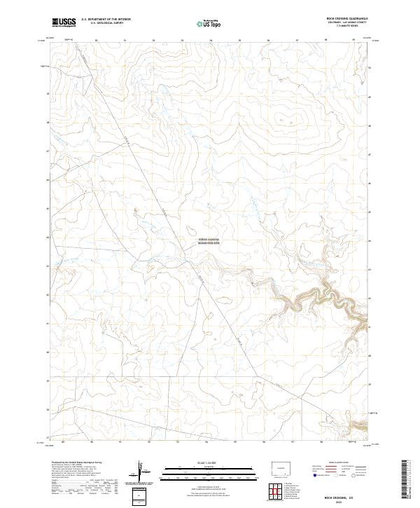 Rock Crossing, CO — USGS 7.5-minute topo (2022)