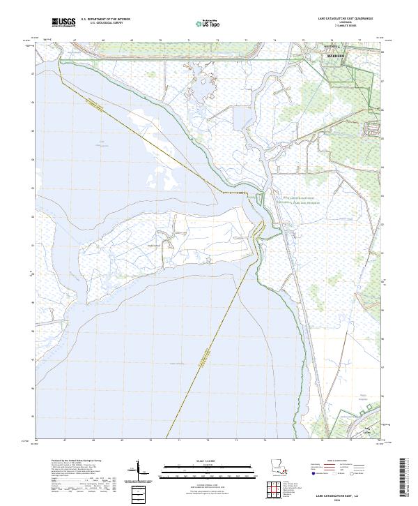 Lake Cataouatche East, LA — USGS 7.5-minute topo (2024)
