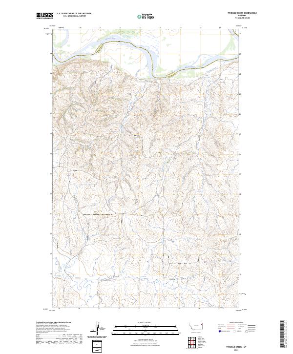 Twomile Creek, MT — USGS 7.5-minute topo (2024)