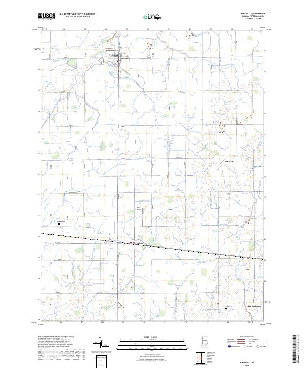 Windfall, IN — USGS 7.5-minute topo (2022)