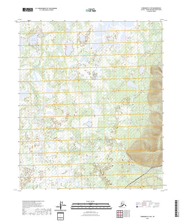 Fairbanks D-4 SW, AK — USGS 7.5-minute topo (2024)