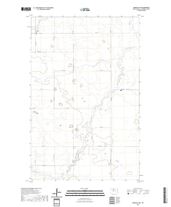 Granville NW, ND — USGS 7.5-minute topo (2024)