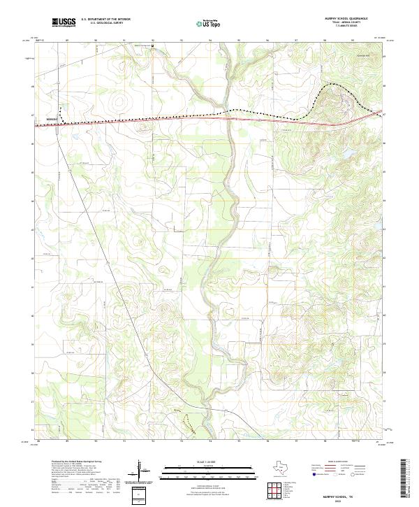 Murphy School, TX — USGS 7.5-minute topo (2022)