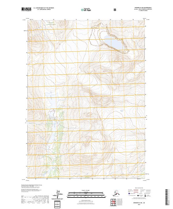 Seward B-6 NE, AK — USGS 7.5-minute topo (2023)