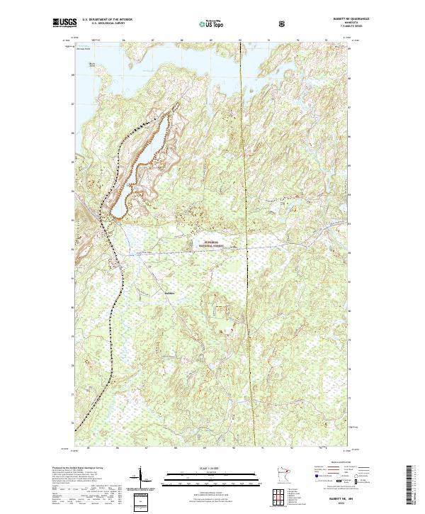 Babbitt NE, MN — USGS 7.5-minute topo (2022)