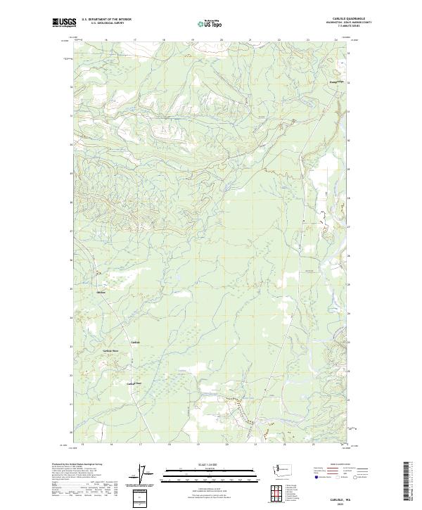Carlisle, WA — USGS 7.5-minute topo (2023)