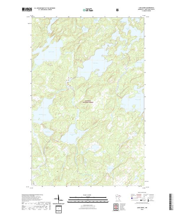 Lake Agnes, MN — USGS 7.5-minute topo (2022)
