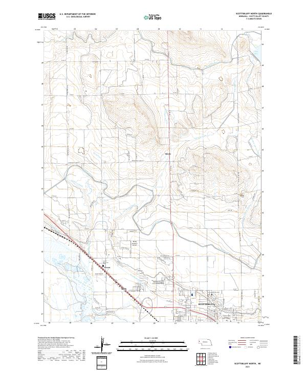 Scottsbluff North, NE — USGS 7.5-minute topo (2021)