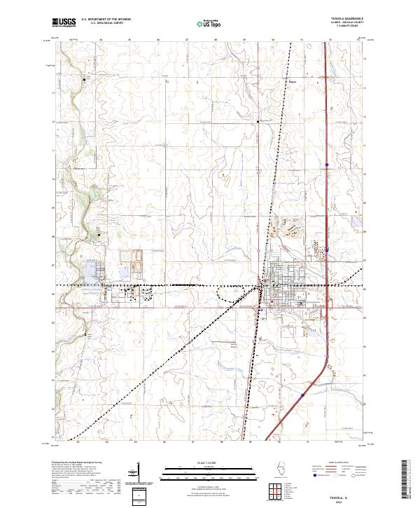 Tuscola, IL — USGS 7.5-minute topo (2024)