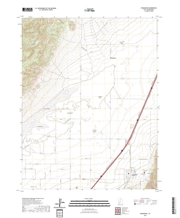 Paragonah, UT — USGS 7.5-minute topo (2023)