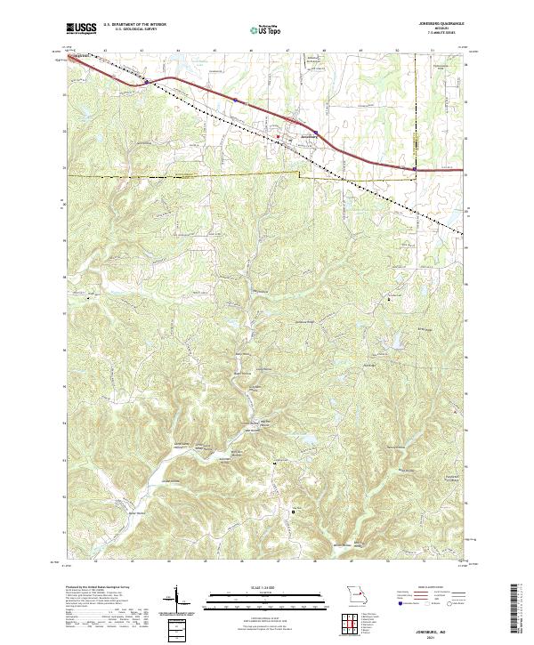 Jonesburg, MO — USGS 7.5-minute topo (2021)