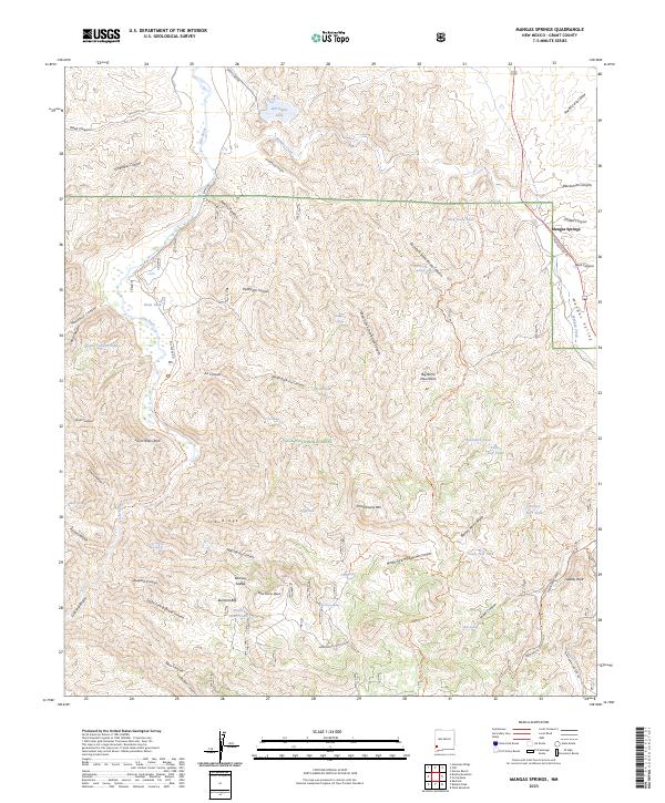 Mangas Springs, NM — USGS 7.5-minute topo (2023)