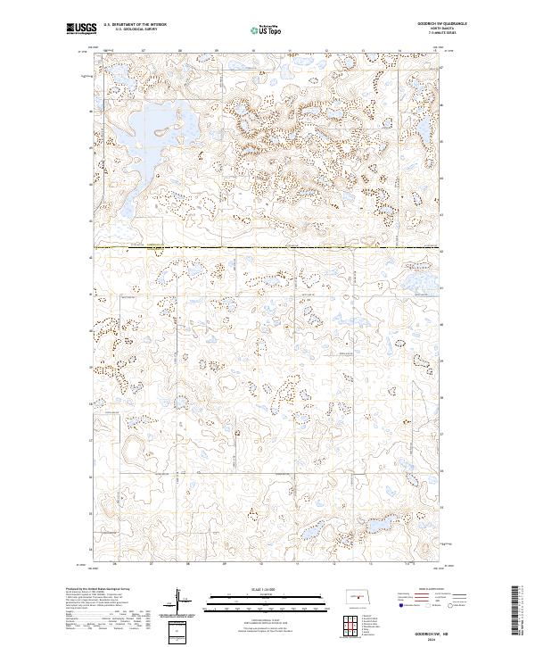 Goodrich SW, ND — USGS 7.5-minute topo (2024)