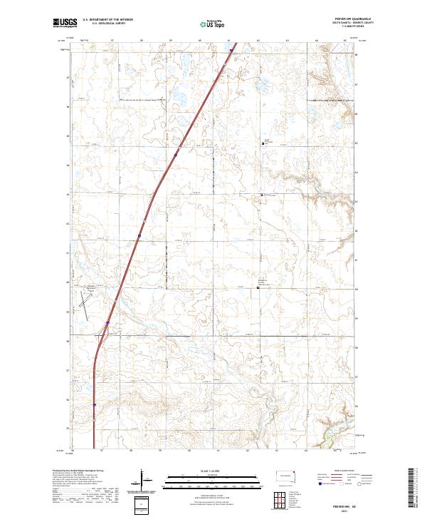 Peever NW, SD — USGS 7.5-minute topo (2021)