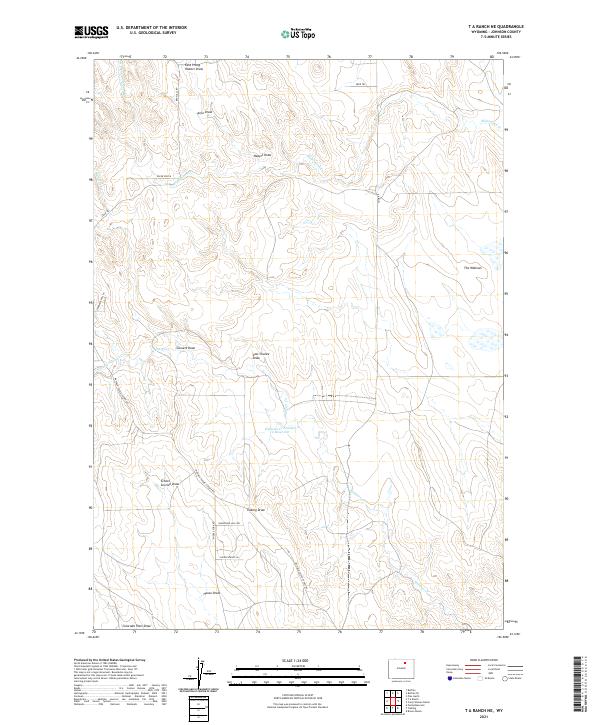 T A Ranch NE, WY — USGS 7.5-minute topo (2021)