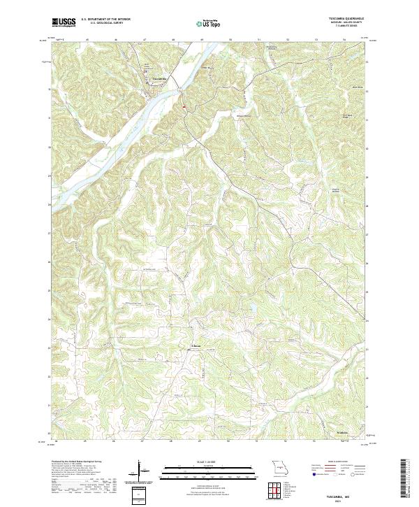 Tuscumbia, MO — USGS 7.5-minute topo (2021)