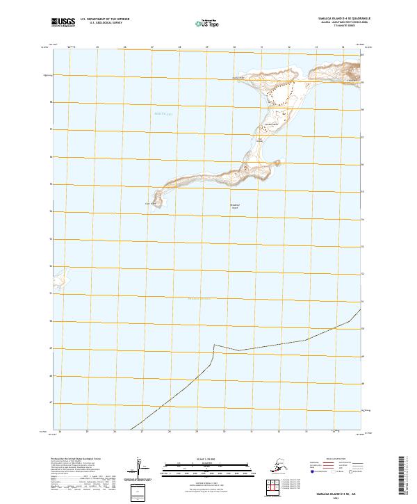 Samalga Island D-4 SE, AK — USGS 7.5-minute topo (2021)