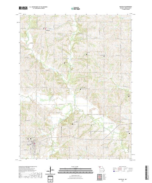 Maysville, MO — USGS 7.5-minute topo (2021)