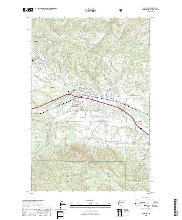Cle Elum, WA — USGS 7.5-minute topo (2023)