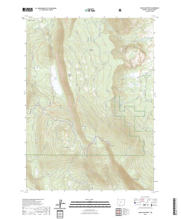 Swan Lake Point, OR — USGS 7.5-minute topo (2023)
