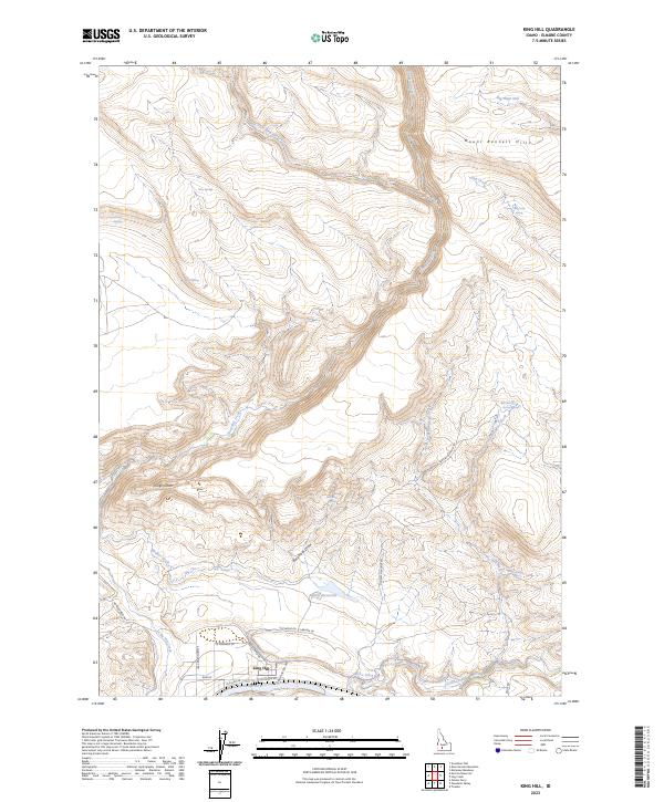 King Hill, ID — USGS 7.5-minute topo (2023)