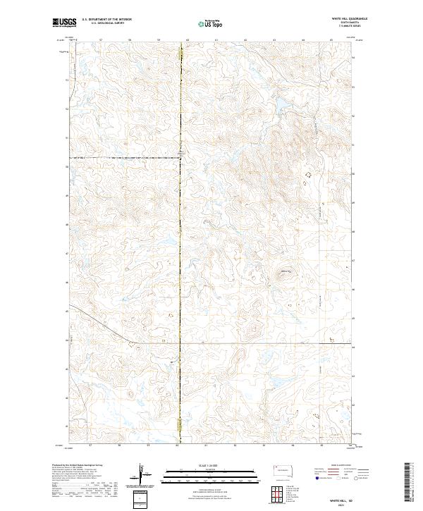 White Hill, SD — USGS 7.5-minute topo (2021)