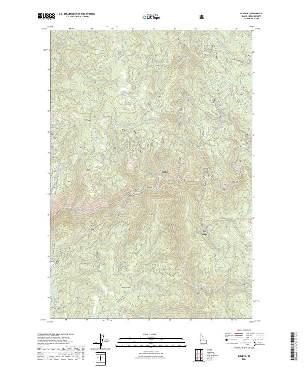 Golden, ID — USGS 7.5-minute topo (2024)