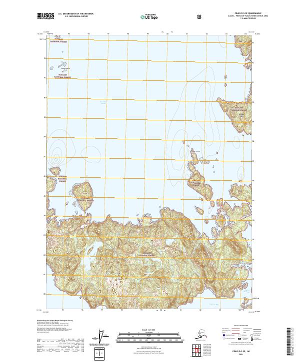 Craig D-5 SE, AK — USGS 7.5-minute topo (2021)