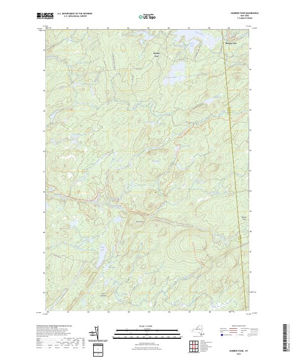 Number Four, NY — USGS 7.5-minute topo (2023)