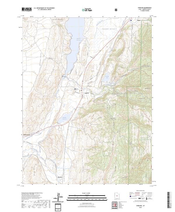 Sterling, UT — USGS 7.5-minute topo (2023)