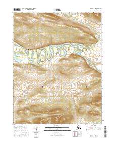 Hughes C-1 NE, AK — USGS 7.5-minute topo (2016)