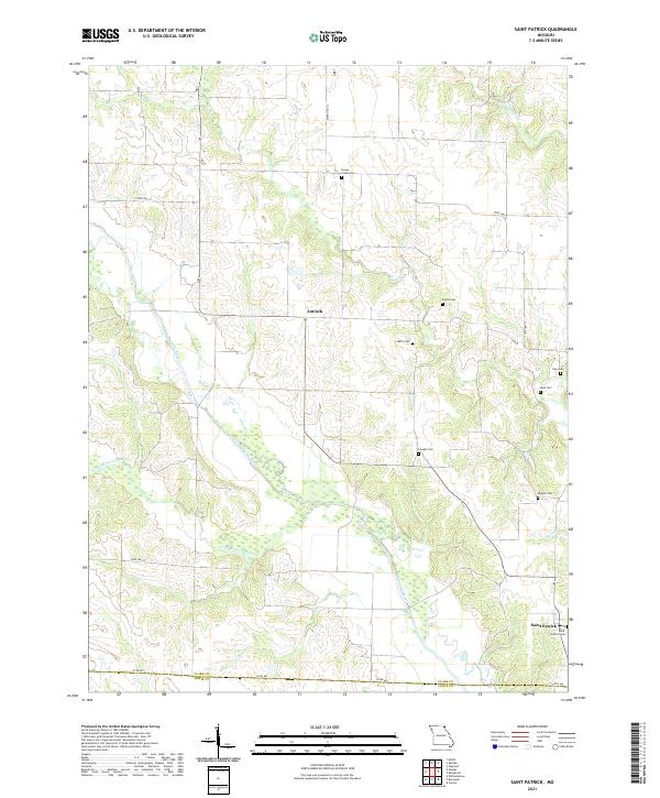 Saint Patrick, MO — USGS 7.5-minute topo (2021)