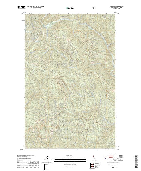 Skitwish Peak, ID — USGS 7.5-minute topo (2024)