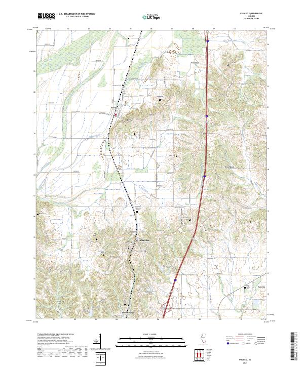 Pulaski, IL — USGS 7.5-minute topo (2024)