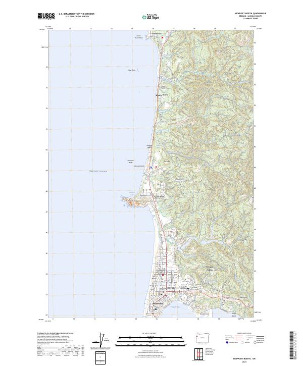 Newport North, OR — USGS 7.5-minute topo (2024)