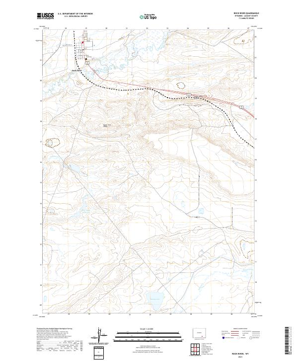 Rock River, WY — USGS 7.5-minute topo (2021)