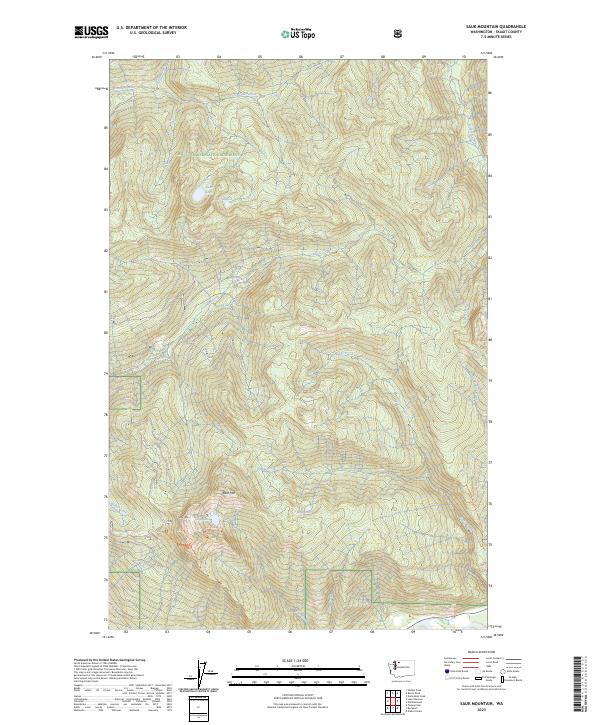 Sauk Mountain, WA — USGS 7.5-minute topo (2023)