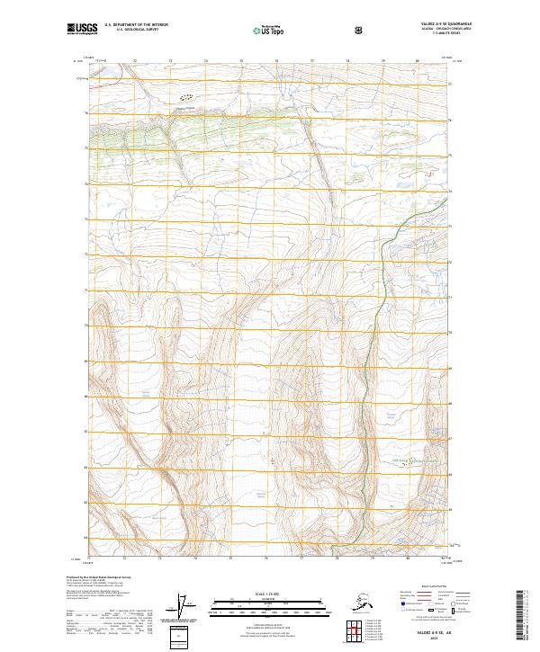 Valdez A-5 SE, AK — USGS 7.5-minute topo (2023)