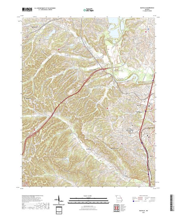 Maxville, MO — USGS 7.5-minute topo (2021)