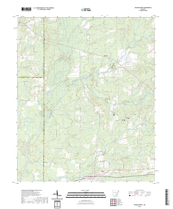Wilmar North, AR — USGS 7.5-minute topo (2024)