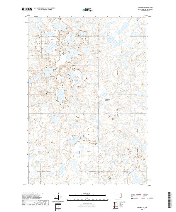 Webster NE, SD — USGS 7.5-minute topo (2021)