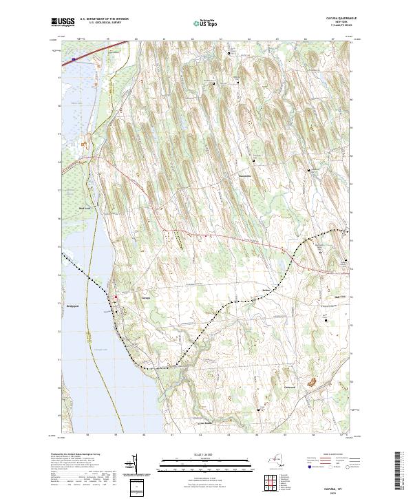 Cayuga, NY — USGS 7.5-minute topo (2023)